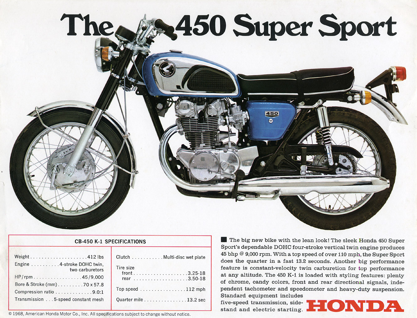 1968 Honda CB450